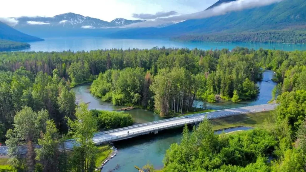 completed quartz creek bridge